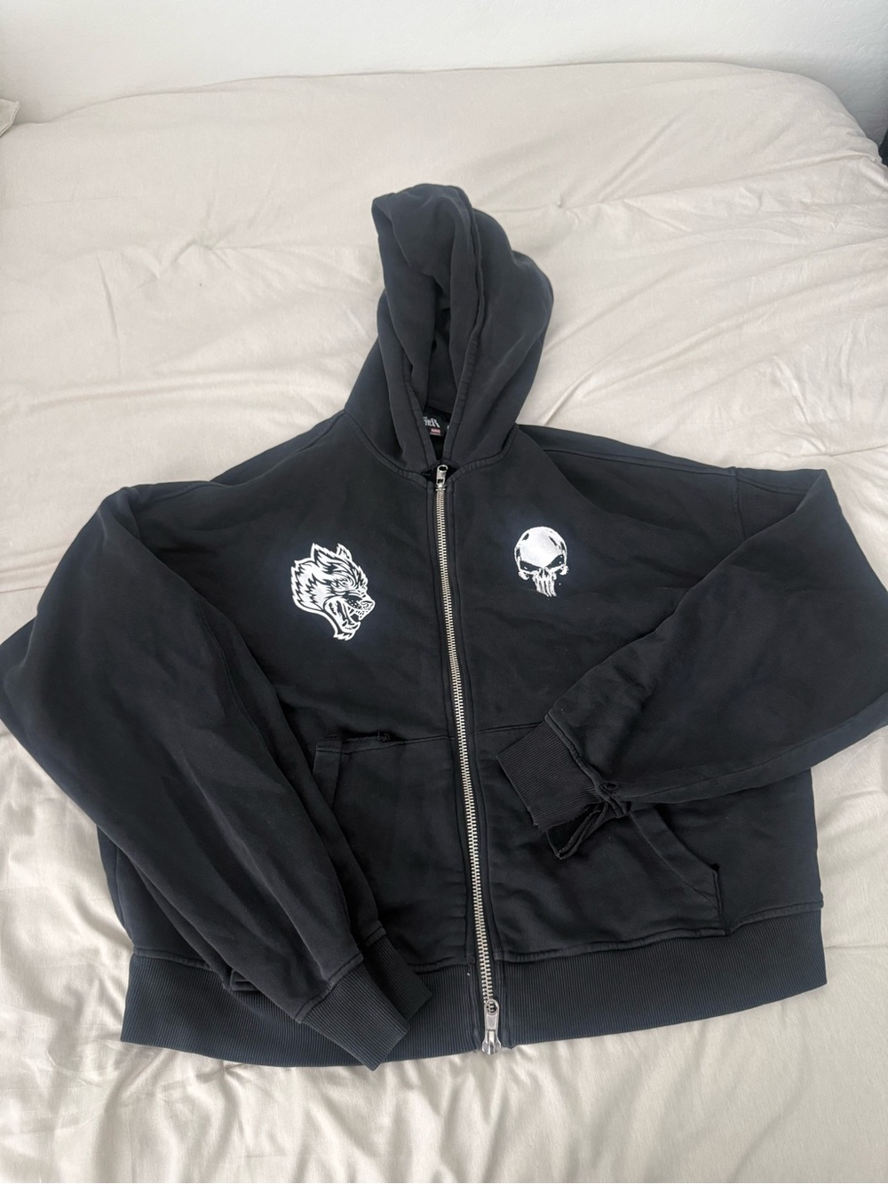 Darc sport X Punisher limited edition zip up hoodie
